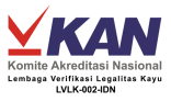 Certificate from Komite Akreditasi Nasional (KAN) Lembaga Verifikasi Legalitas Kayu - PT Touchwood)