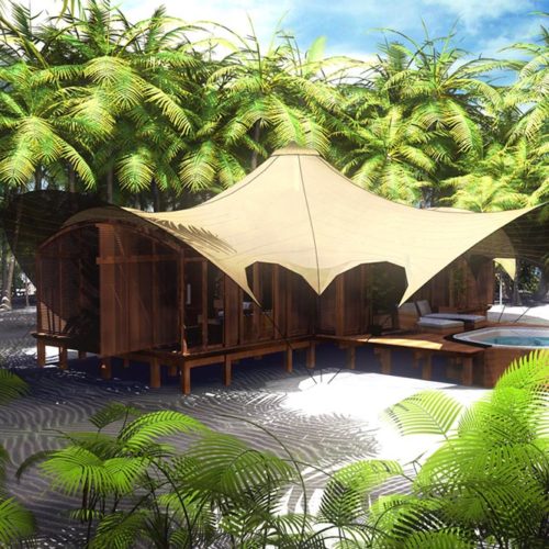 Prefabrication of Wooden Villa on Poivre Island, Seychelles